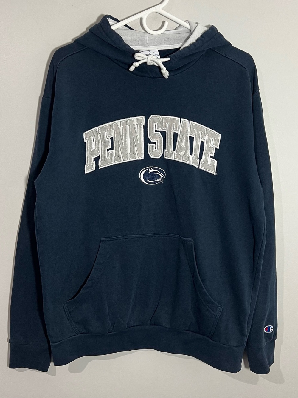 Champion Penn State Nittany Lions Blue Sweatshirt Hoodie Mens Medium
